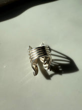 Load image into Gallery viewer, Enamel Evil Eye Sterling Silver Ring Size 5
