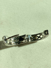 Load image into Gallery viewer, Diamond 10k White Gold Clicker Hoop Earrings
