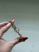 Load image into Gallery viewer, Gold Fill Etched Cuban Curb Link Bracelet w/ Large Spring Ring 7.5”
