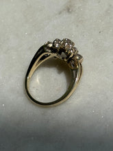 Load image into Gallery viewer, Vintage 1980s ‘Exquisite’ Natural Diamond Cluster Ring Size 5.75
