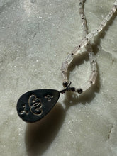 Load image into Gallery viewer, Rose Quartz Sterling Silver Necklace 17”
