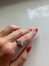 Load image into Gallery viewer, Ribbed Gemstone Sterling Ring
