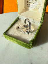 Load image into Gallery viewer, Petit Point Turquoise Sterling Silver Ring Size 6.25
