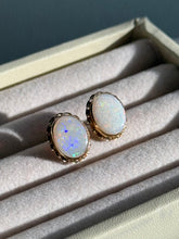 Load image into Gallery viewer, Vintage 14k Gold Opal Earrings
