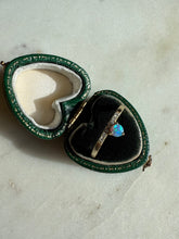 Load image into Gallery viewer, Opal Gold Vermeil Dainty Ring Size 8.5
