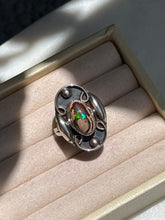 Load image into Gallery viewer, Mexico Fire Opal Sterling Silver Ring Size 7.75
