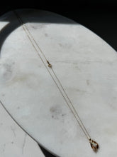 Load image into Gallery viewer, 14k Yellow Gold Opal &amp; Diamond Necklace 19”

