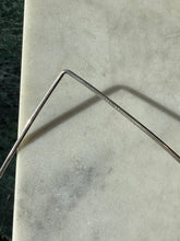 Load image into Gallery viewer, V-Shape Sterling Silver Torque Necklace 16”
