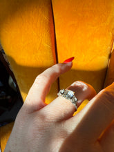 Load image into Gallery viewer, Paste Stone Sterling Silver Ring Size 5.75
