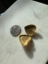 Load image into Gallery viewer, Etched Gold Fill Heart Locket
