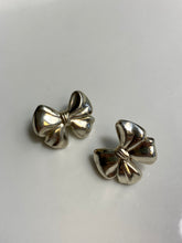 Load image into Gallery viewer, Bow Sterling Silver Post Back Earrings
