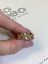 Load image into Gallery viewer, Lavender Gold Vermeil Ring Size 6
