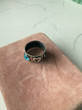 Load image into Gallery viewer, Vintage Eye Love You Sterling Silver Ring Size 7.25
