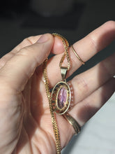 Load image into Gallery viewer, Germany Amethyst 14k Gold 1940s Pendant
