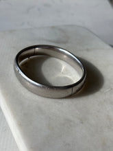 Load image into Gallery viewer, Vintage Sterling Silver Etched Bangle Bracelet

