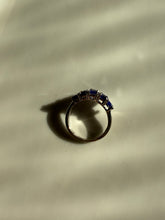 Load image into Gallery viewer, Blue Honeycomb Sterling Silver Ring Size 8.5
