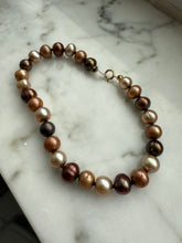 Load image into Gallery viewer, Vintage Pearl Strand 14k Gold Bracelet 6.75”
