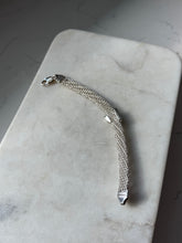 Load image into Gallery viewer, Vintage Sterling Silver Heart Bracelet 7”
