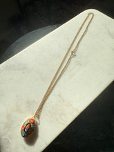 Load image into Gallery viewer, Italian Vintage Mosaic Gold Plated Necklace
