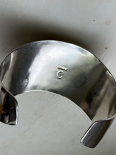 Load image into Gallery viewer, Vintage Solid Sterling Silver Thick Width Cuff Bracelet
