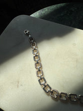 Load image into Gallery viewer, Italian Square Sterling Silver Bracelet 7.75”
