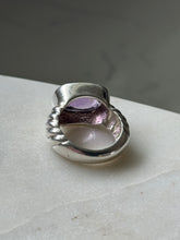 Load image into Gallery viewer, Chunky Amethyst Sterling Silver Ring Size 7
