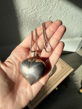 Load image into Gallery viewer, Vintage Bubble Heart Sterling Silver Necklace 15.5”
