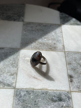 Load image into Gallery viewer, Vintage Agate Sterling Silver Ring Size 4.25
