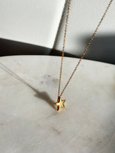 Load image into Gallery viewer, Gold Vermeil Star Necklace 18”
