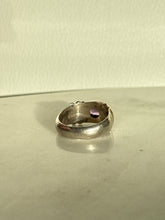 Load image into Gallery viewer, Amethyst Two-Tone Sterling Silver Ring Size 7.5
