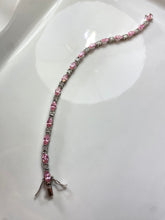 Load image into Gallery viewer, Pink CZ Sterling Silver Tennis Bracelet
