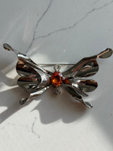 Load image into Gallery viewer, Large Solid Sterling Silver Butterfly Brooch

