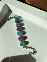 Load image into Gallery viewer, Chunky Sterling Silver Turquoise Bracelet
