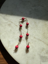 Load image into Gallery viewer, Vintage 14k Gold Fill Pink Bead Bracelet 8.5”
