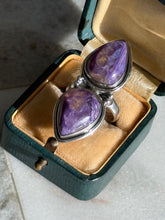 Load image into Gallery viewer, Purple Kunzite Sterling Silver Ring Size 6.25
