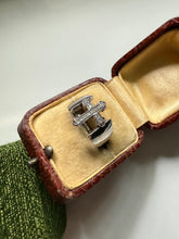 Load image into Gallery viewer, Diamond Cross y2k Sterling Silver Ring Size 7
