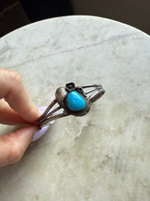 Load image into Gallery viewer, Navajo Turquoise Sterling Silver Cuff Bracelet
