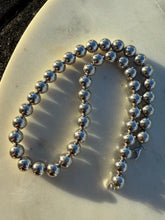 Load image into Gallery viewer, Chunky Ball Bead Sterling Silver Necklace 17”
