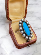 Load image into Gallery viewer, Chunky Turquoise Sterling Silver Ring
