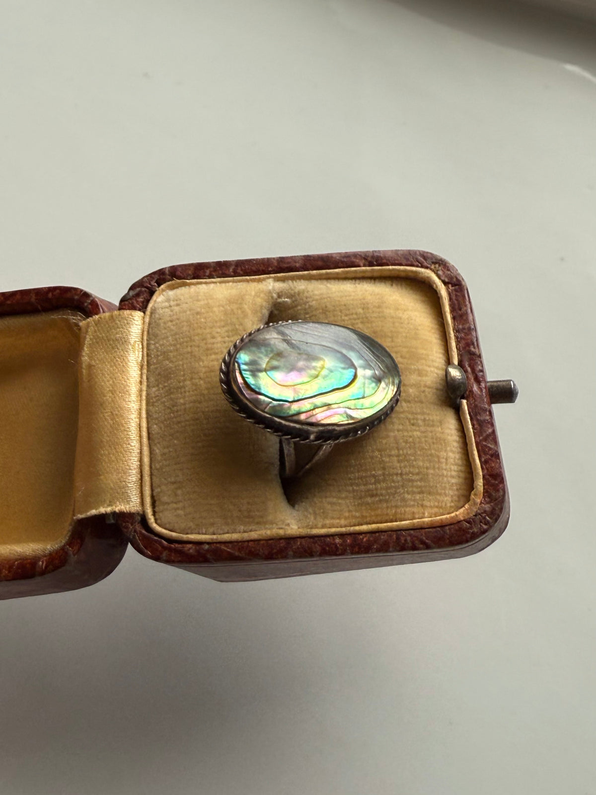 Abalone Shell Sterling Silver Ring