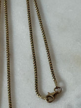 Load image into Gallery viewer, Vintage Italian Gold Vermeil Rounded Box Chain 22”
