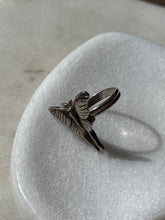 Load image into Gallery viewer, Luna Moth Sterling Silver Ring Size 8
