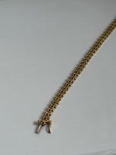 Load image into Gallery viewer, Vintage Solid 14k Yellow Gold Natural Diamond S-Link Tennis Bracelet 7”
