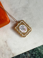 Load image into Gallery viewer, Franklin Mint Fine Porcelain Gold Plated Vintage Necklace 20”
