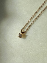 Load image into Gallery viewer, Vintage 14k Gold Diamond Necklace 15.75”
