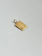 Load image into Gallery viewer, Black Enamel ‘D’ 14k Gold Pendant
