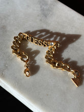 Load image into Gallery viewer, Vintage GUESS Gold Plated Bracelet 7.5”

