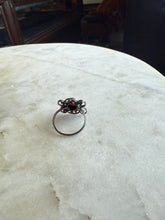 Load image into Gallery viewer, Vintage Coral Sterling Silver Ring
