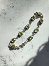 Load image into Gallery viewer, Peridot Sterling Silver Bracelet
