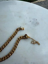 Load image into Gallery viewer, Midcentury 1/20 12k Gold Fill Double Curb Bracelet 7”
